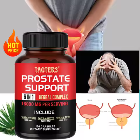 Natural Saw Palmetto - Prostate Health Support Supplement, Improves Toilet Frequency and Urgency, Pr