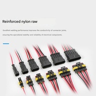 Hi 2PCS 18AWG Auto Waterproof Electrical Wire Connector 1-6Pin Wire Plastic For Vehicle Lighting Sys