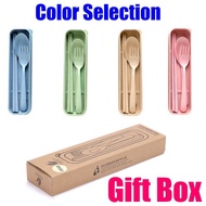 SET PORTABLE SPOON FOLK CHOPSTICK EASY CARRY ECO-FRIENDLY STORAGE