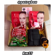 SET PURSE / 6set errings / Set Satein Daisy hair Tie Srunchie