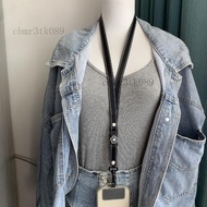 Trendy Fashion Mobile Phone Lanyard Lengthened Adjustable Crossbody Camellia Card Hanging Neck Strap