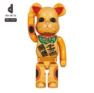 BE@RBRICK 招き猫 開運・千万両 金メッキ 1000％ (招財貓）