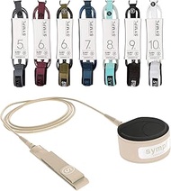 SYMPL Premium Surf Leash [Navy Blue, 5-9 ft] Light Surfboard Leash • Surf Boards, Longboard, SUP Pad