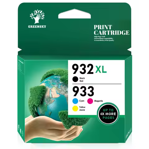 4 PACK Ink Cartridges replace for HP 932 XL 933 XL Officejet 7510 6600 6700 7110