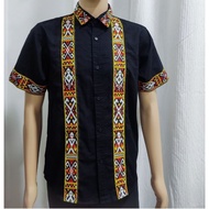 Baju Sabahan moden/Kemeja lelaki corak motif pinakol Rungus