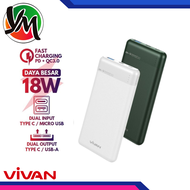 POWERBANK VIVAN M10 10000MAH QUICK CHARGE