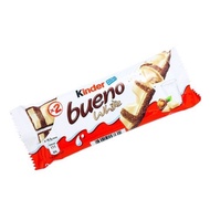 Kinder Bueno joy chocolate cereal white 2 Sticks per pcs original poladia 39 Grams/Kinder Bueno white chocolate
