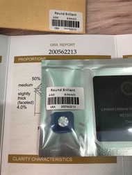 Kim cương Moissanite nước D có giấy chứng thư kiểm định quốc tế GRA [Size 8ly] màu Trắng Xanh Vàng Đ