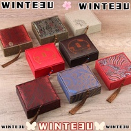 WINTE3U Jewelry Drawer Organizer, with Fringe Portable Jewelry Box, Mini Chinese Style Necklace Orga