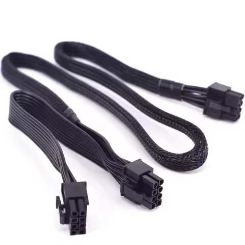 PCIe 8pin to 2 Ports 6+2Pin Power Supply Cable For Super Flower LEADEX TITANIUM PLATINUM SE 750W 850