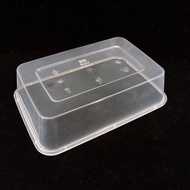 - Food CONTAINER BOX - KOTAK PANJANG (REC) -650 ML ISI 25PCS PTQ DB New Model