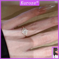 Kuroze Classy angel eye ring accessible luxuryeasiest for match daily floating marquise pendant neck