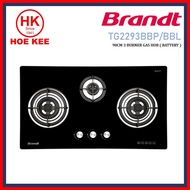 BRANDT TG2293BBL / TG2293BBP 90CM GLASS GAS HOB ( Battery Ignition )