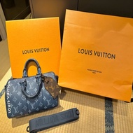 ［降價囉］歡迎議價～LOUIS VUITTON Keepall 25 太平洋藍 平野紫耀同款