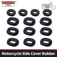 Wishlistforyou 12Pcs Rubber Motorcycle Side Cover Grommets Pads Fairing Bolts Goldwing for Honda CG125 CB 100 550K 550F 750F CB125S CL XL 100 125 SL J8L2