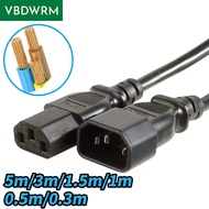 IEC C13 to C14 Power Cord 18AWG Computer Power Cable IEC320C14 TO IEC320C13 Power Extension Cable 3M