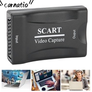 CARNATIOGV USB2.0 SCART Capture Card, with 3.5 Editing Software Professional Game Video Capture Card