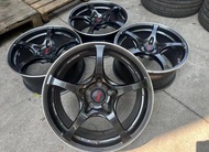 正品RAYS G50 18吋輪轂日本鍛造原廠拆車件 數據 5X112 8.5J ET35 適配：奧迪A3 A4 S3 S4 平治 寶馬等