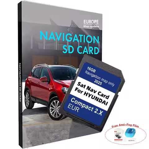 Latest 2025 Compact 2.X Navigation GEN2 Europe Map Plug and Play for Hyundai H1/i20/Santa Fe/Grand S