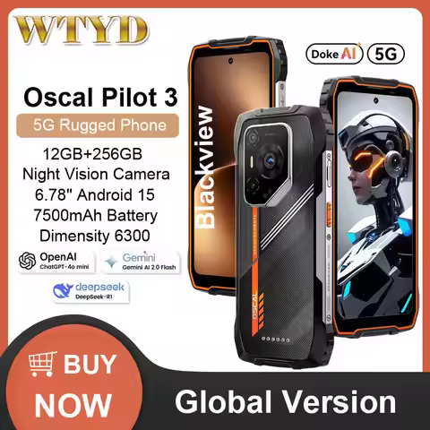Blackview Oscal Pilot 3 Rugged Phone 12GB+256GB Night Vision 6.56'' FHD+2.4K 120Hz Display Android 1