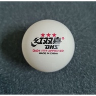 DHS 3* Star D40+ Ball Original Bola Ping Pong