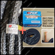 (2 tayar+2 tiub) tayar + tiub 自行车轮胎+内胎 MTB Tayar basikal 26x1.75 26x1.95 26x2.125 inci