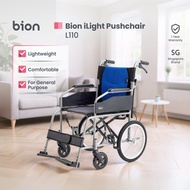 Bion iLight Pushchair L110 | 17.3in Seat General Use Wheelchair Foldable Backrest PU Armrests