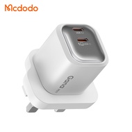 Mcdodo 45W Mini GaN Charger PD Fast Charger 2 Ports USB C Power Adapter Type-C Wall Charger for iPho