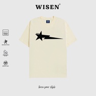 Wisen Unisex T-shirt Oversize T-shirt Local Brand 100% High Quality Cotton 2-Way Loose Form Loose Sl