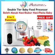 Autumnz Double Tier Multifunctional Baby Food Processor| Autumnz Food Processor|Baby Food Processor