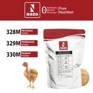 [2KG] NOZO Dedak Ayam Kampung - Permulaan (Starter)/ Pembesaran (Grower)/Penamat(Finisher)