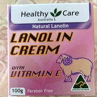 Healthy care natural lanolin vitamin E cream ออสเตรเลีย