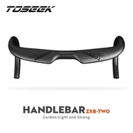 Aero Carbon TOSEEK ZXB Two Inner Cable Cable Dropbar Handlebar - Black
