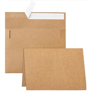 50 Pieces A7/A4/A2/A1 Envelopes Self-Seal Wedding Invitation Business Letter Envelopes White Kraft