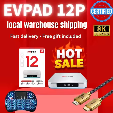 [Official store]EVPAD 12P 2026 EV PAD Android TV Box yibo 4GB64GB best set top box hot in Korea Japa