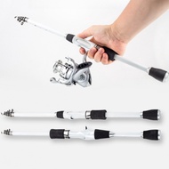 Travel Angling Rod 1.8m 2.1m 2.4m Telescopic Fiberglass Pole Collapsible to 45cm
