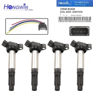 19500 B1020 4pcs Ignition Coil & Plug For Toyota Passo NGC30 1NRFE 2013- 19500B1020 19500-B1020auto 