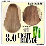 BREMOD 8.0 LIGHT BLONDE SET + OXIDIZING HAIR COLOR HAIR DYE