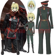 キ Saga Of The Evil Tanya Von Degurechaff Women Cosplay Costume Shoes Stage Performence Clothe