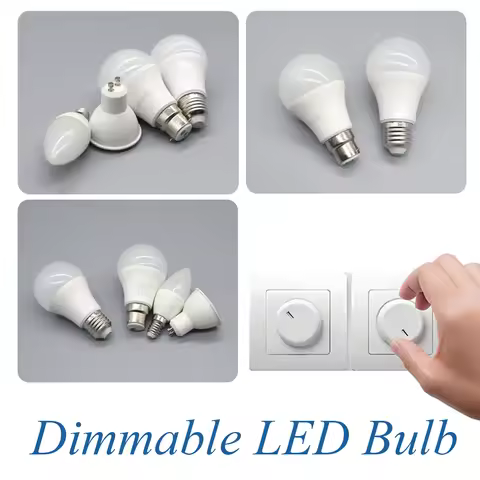 8pcs LED Light Bulb Dimmable E27 B22 E14 GU10 3000K 4000K 6000K Warm White Daylight White Indoor Flo