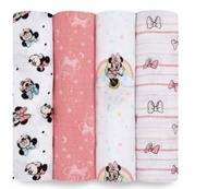 aden + anais - Essentials純棉嬰兒包巾 4 件裝 -米妮彩虹