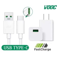 ชุดชาร์จOPPO Type-C สายชาร์จopop + หัวชาร์จเร็ว แท้ สายMicro USB หัว5V/4A รองรับ vooc charging ชาร์จเร็วOPPO FindX R17 R15 R11S R11 R9S R9 R7 R7 R5 N3 F9 Find7