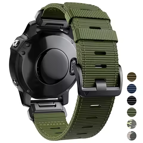 QuickFit 22 26mm Nylon Strap For Garmin Tactix 8 AMOLED 7 Pro Delta Bravo Watchbands For Garmin Quat