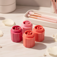 Gege Bear Two-Tone Solid Lip Jam: Watermelon & Apple Red Lip Gloss for Hydrating, My Lips But Better