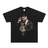 UFC Ilia Topuria  cotton round neck short-sleeved T-shirt summer new breathable unisex