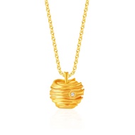 SK Jewellery Beeloved Hive 18K Gold Diamond Pendant