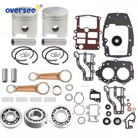 682 Crankshaft & Powerhead Rebuild Kit 6E7 For Yamaha 2T 9.9HP 15HP 9.9C 15B 2Cyl Outboard Engine