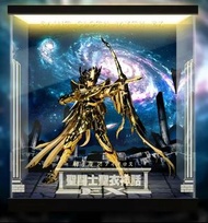 [AOWOBOX] BANDAI 聖闘士星矢 神話EX 射手座 星矢 24K金 手辦高透主題展示盒 展示箱 display box 亞加力 模型盒 亞加力展示盒 燈