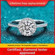 KAFANDENG | Genuine D-color Moissanite Couples Engagement Wedding Ring 1ct