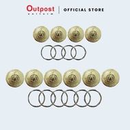 Outpost Set Butang Baju Bush Jacket Lelaki/ Wanita Bomba
